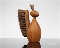 Johannesen Wooden Squirrel Figure/Brush