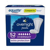Equate Women's Incontinence Pads  Overnight (52 Co