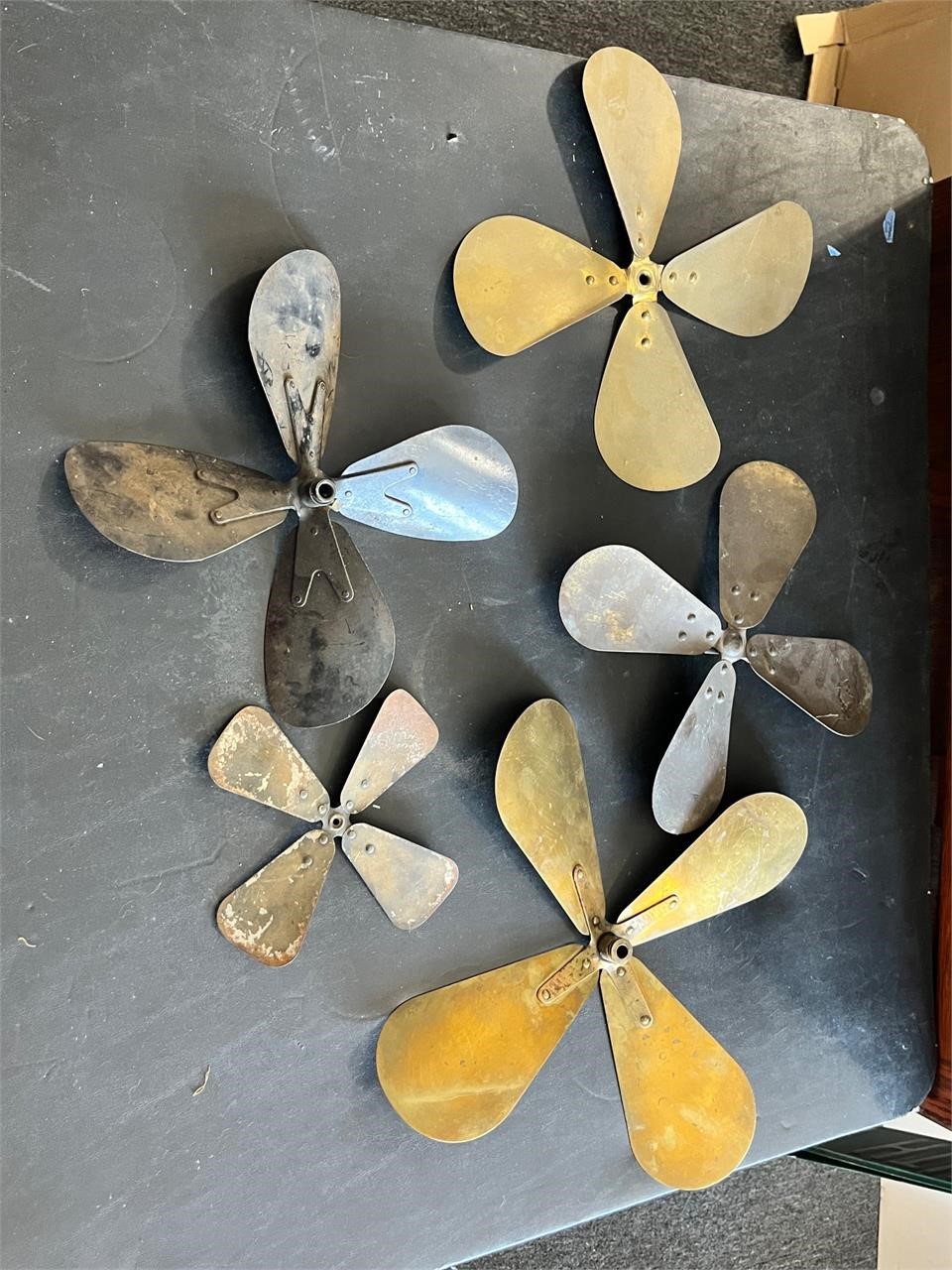 Antique and vintage fan blades