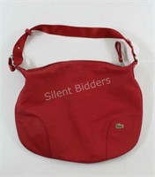 Lacoste Red Shoulder Purse Bag