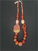 Designer necklace with all natural stones