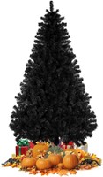 WF79  Lulive 6ft Black Xmas Tree 800 Tips Metal