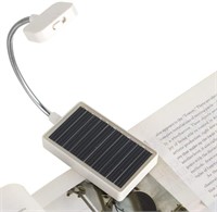 Solar rechargeable book light, great for reading