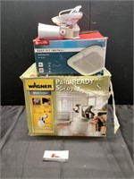 Paint sprayer, ventilation fan, and light fixture