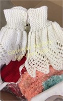 Knitted sweater for babies and pictures frame