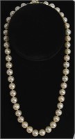 SINGLE STRAND 13MM NATURAL PEARL NECKLACE