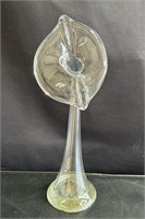 Vintage Italian glass flower vase
