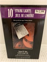 (3x bid) 10 Pumpkin String Lights