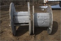 (2) Wood Cable Spools Approx. 54" & 4Ft