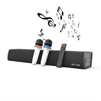 E9935  BESTISAN Karaoke Soundbar with 2 Wireless M