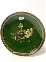 Terra cotta pottery with bird