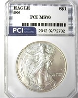 2006 Silver Eagle MS70 LISTS $160