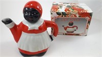 VINTAGE BLACK AMERICANA - TEA POT Ceramic