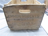 Vintage Emmor Roberts Orchards Wooden Crate
