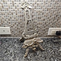 Ornate Cast Metal Plate Stand