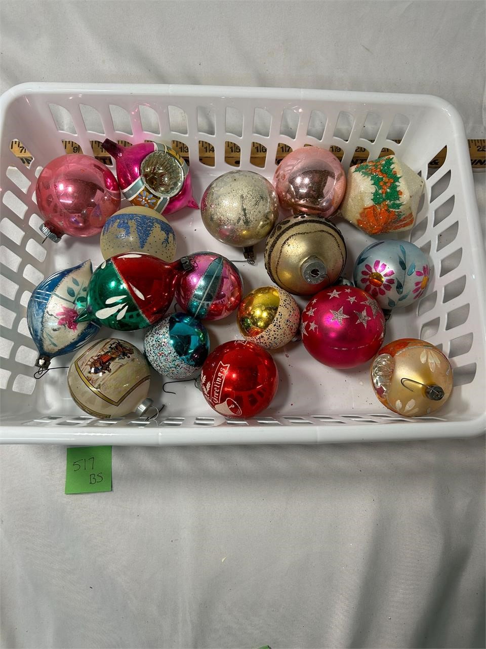 Assorted Vintage Glass Christmas Ornaments