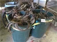 (6) Barrels of Leather Horse Straps