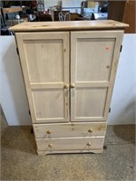 PINE FINISH  STORAGE CABINET