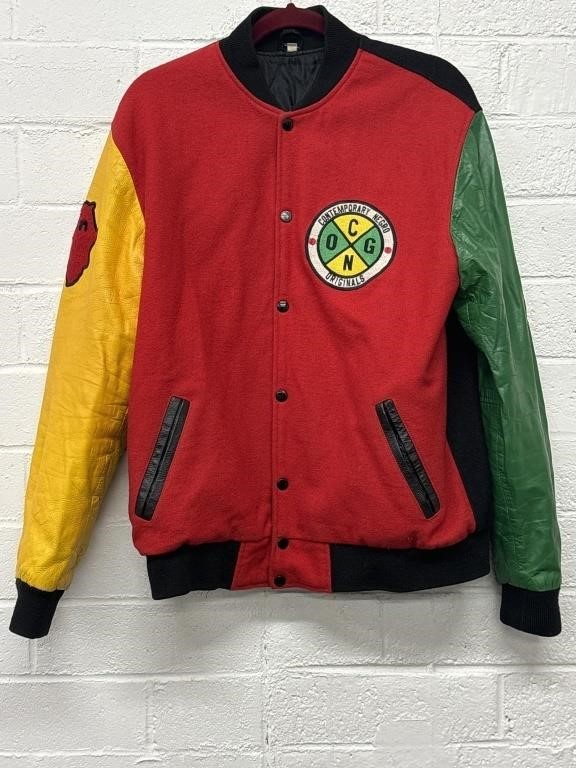Custom Cross Colours Vintage Varsity Jacket (L)