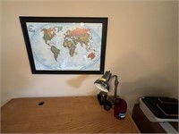 Lamp, World Map