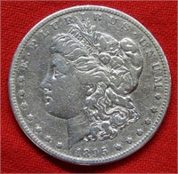 1895 S Morgan Silver Dollar - Cleaned