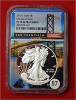 2018 S American Eagle NGC PF70 1 Ounce Silver