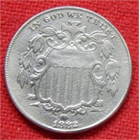 1882 Shield Nickel - Grainy