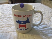 Vintage Proud to be a Democrat Coffee Mug