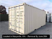 20'X8'X8' 6" SHIPPING CONTAINER W/DOUBLE SWING