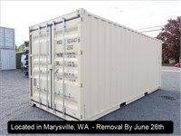 20'X8'X8' 6" SHIPPING CONTAINER W/DOUBLE SWING