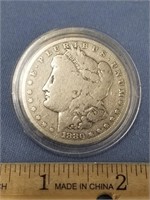1880 Morgan silver dollar, mint mark S  (k 131)