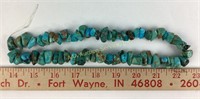 18" Strand of natural turquoise beads