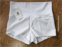NWT Women's White Slip / athletic Shorts Medium