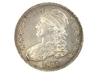 1834 Bust Half, Small Date, Sm Stars, Sm Letters