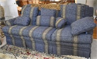 THOMASVILLE BLUE FABRIC SOFA