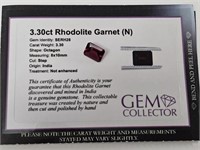 3.30ct Rhodolite Garnet (N)