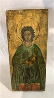 Antique Russian icon, hand painted on canvas