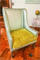 Whimsical Wander Luster Wingback Chair w/Peridot