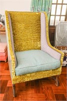 Whimsical Wander Luster Upholstered Wingback