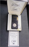 Colibri Churchill V Cigar Cutter Lighter in Case