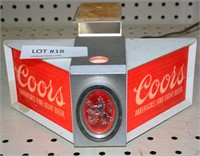 LIGHTED COORS COUNTER TOP DISPLAY SIGN - WORKS