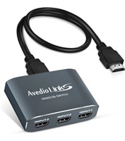 4K@60Hz HDMI Switch 3 in 1 out Aluminum