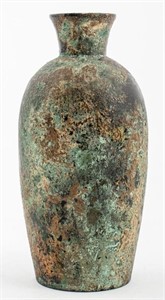 Ancient Diminutive Bronze Bud Vase