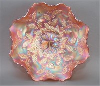 Holly Pattern Carnival Glass Bowl