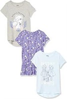 Disney Princess Short-Sleeve T-Shirts, 3-Pack, M