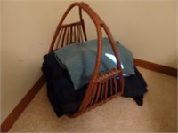 Basket with Blankets - Front Bedroom