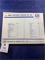 Vintage Sams Photofact Folder No 439