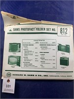 Vintage Sams Photofact Folder No 812 Console TVs