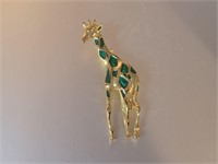 Vtg giraffe brooch