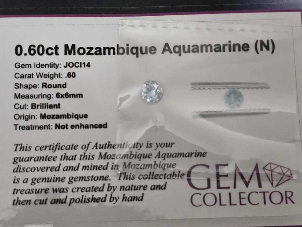 .60ct Mozambique Aquamarine